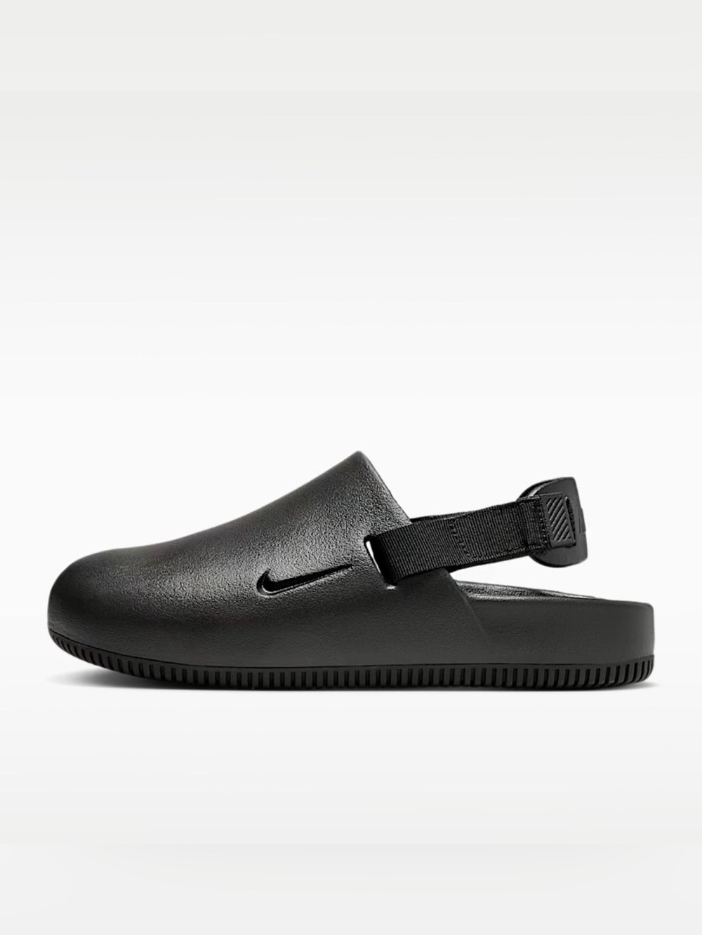 Nike Women’s Calm Mule Black Slip-On Clog with Heel Strap - Picture 8 of 15